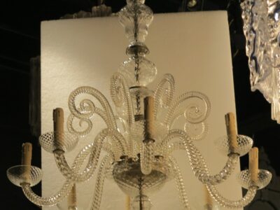 1900/20' Chandelier Crystal With 8 Lights Arms Band 8 Butts