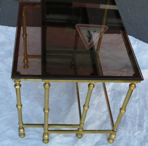 2 gicognes tables golden metal - Image 4