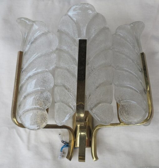 1970' Sconces Pair Crystal By Fagerlund Karl - Image 2