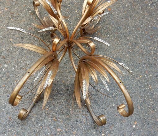 1970'  Cofee Table sheaf of wheat Gilted in The Style of Coco Chanel - Image 2