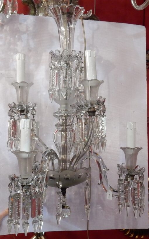 1950' Chandelier Baccarat 6 Arms H 66 x D 65 cm - Image 2