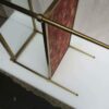 1970' Shelf in Brass with Gallery Maison Baguès 2 Trays with Glass and Leather - Image 8