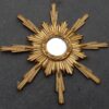 1950/70' Miroir Soleil, Bois Doré 102 cm – Image 2