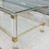 Pair of coffee tables Pierre Vandel lucite - Image 4