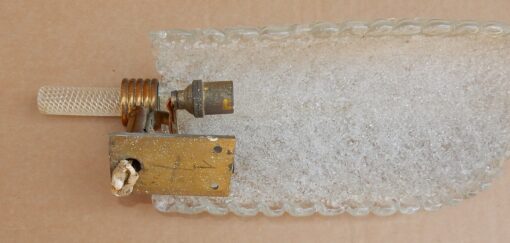 1970 ' Wall Lamp Crystal of BAROVIER i TOSO of Murano 41 x 14 cm - Image 5