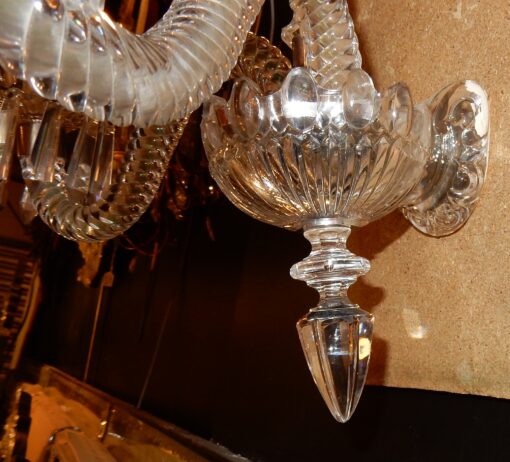 1940/50' Paire d'Appliques Au Poignard En Cristal De Baccarat – Image 7