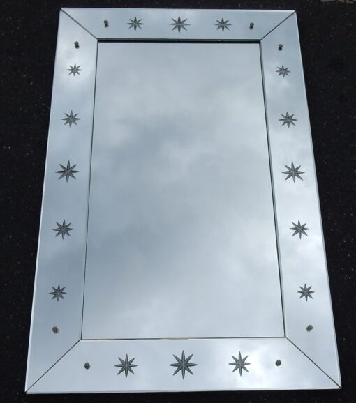 1950/70 Miroir venise aux etoiles  66 X 102