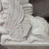 1950 'Pair of Statuary White Marble Sphinxes - Image 7