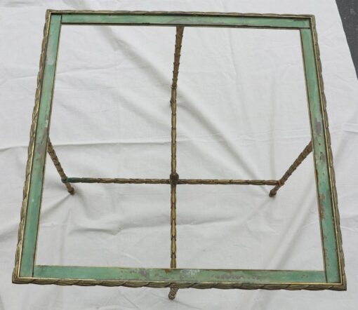 1950/70 ' Table with 4 tables additionnal in Gilted bronze Maison Bagues - Image 2