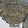 1970' Lustre 180 Cristaux 17 Ampoules  Hauteur 94 x Diamètre 64 cm – Image 4