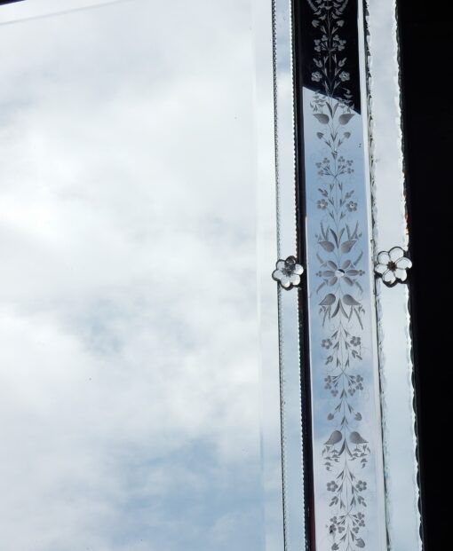 1950'  Venitien mirror with front wall style LXIV 160 X 92 cm - Image 4