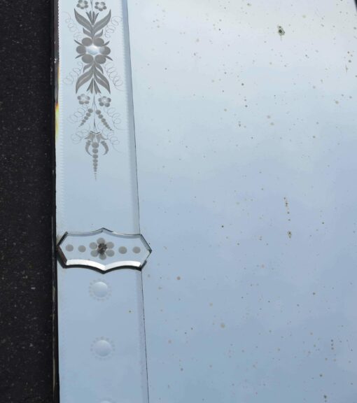 1900' Venice Rectangular Mirror with Flowers and Bubbles 200 x 67 cm - Image 3