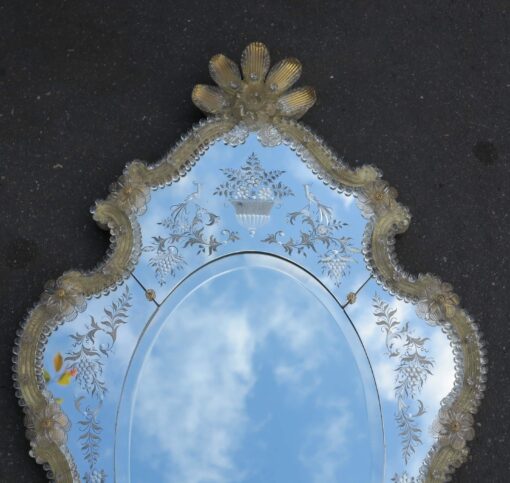 1950/70 Mirror Murano in birds Lyre - Image 2