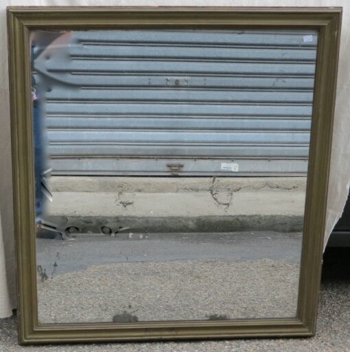Old mercury mirror with brass frame - Image 2
