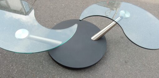 980/2000 Flexible coffee table Draenert-studio by Georg Appelshauser symbolic Le Yin et le Yang  or Taï Chi - Image 4
