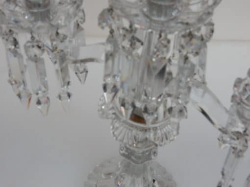 1900' Pair of Candlesticks Baccarat - Image 8