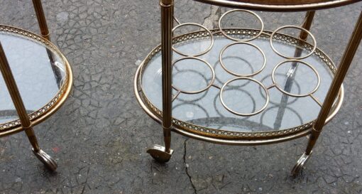 1970' Pair Gilted bronze troll rolling bar  Maison Bagués - Image 8