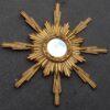 1950/70' Miroir Soleil, Bois Doré 102 cm