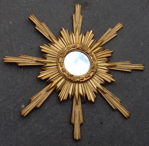 1950/70 Flat Mirror Gilded Wood 102