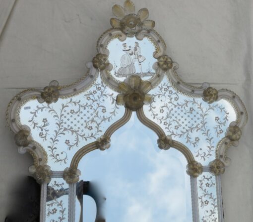 1950' Romantic mirror Murano 150 X 81  l Invitation - Image 4