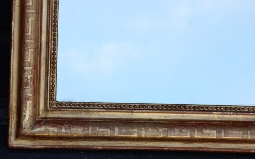 1880' Miroir Louis Philippe de Style  Decor Motifs Grecs 118 x 85 cm – Image 2