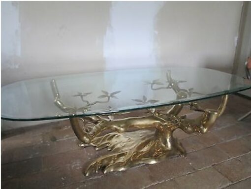 Coffee table in the Bonsai on Golden Bronze Sand Dune Willy Daro or Duval Brasseur