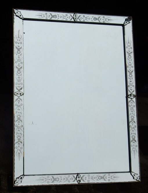 1900' Miroir Venise à Fleurs 162 x 120 cm