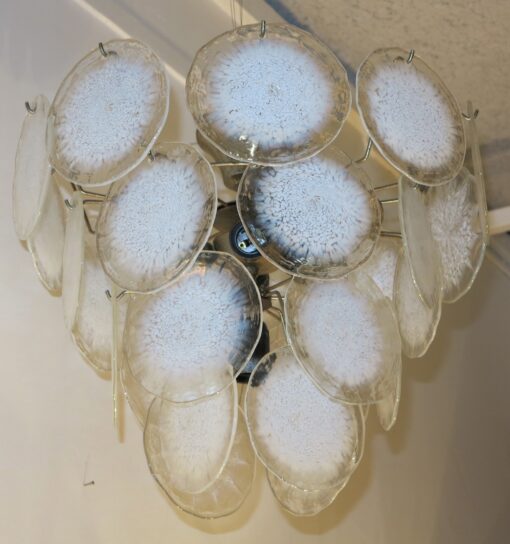 Lustre Murano Vistosi rondelle de cristal opalescent – Image 4