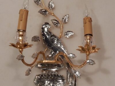 1970' Wall Lamp has the Parakeet Maison Bagués