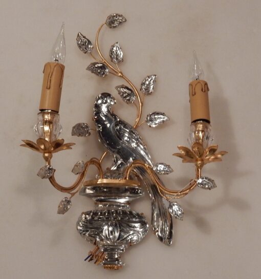 1970' Wall Lamp has the Parakeet Maison Bagués
