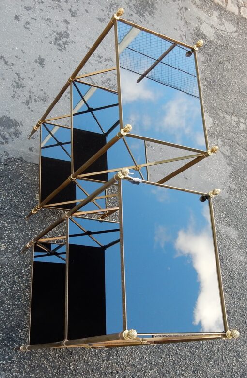 1950/70' Pair of Shelves has 3 levels Maison Bagués With Black Opaline - Image 7