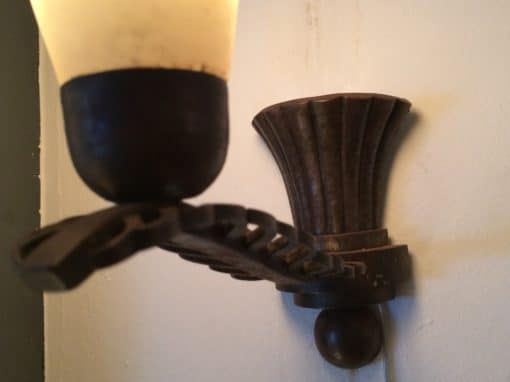 Lustre signé Brandt et ses 2 appliques – Image 8