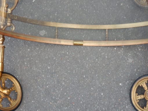 1950/70 Rolling Bar Gilded brass Maison Bagués - Image 3