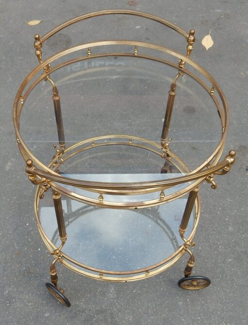 1950/70 Rolling Bar Gilded brass Maison Bagués - Image 5