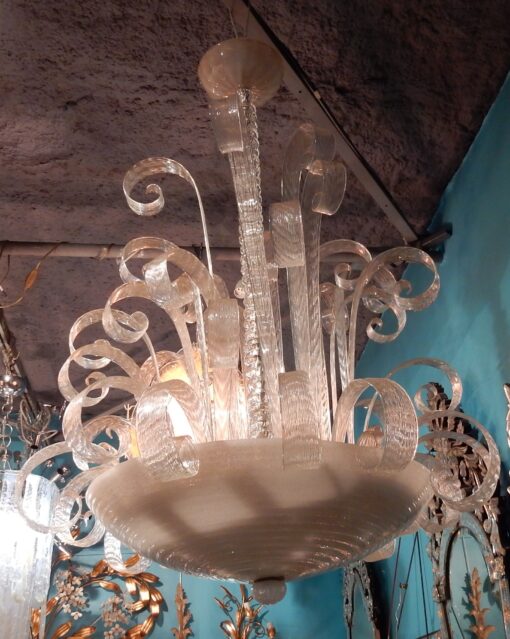 1950/70 Chandelier Jet of Water Véronèse Murano