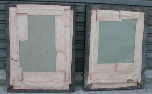 Paire de miroirs bois noirci – Image 6