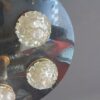 Italian style Fontana Arte ceiling light with 5 balls of glass cut in the burin - Image 4