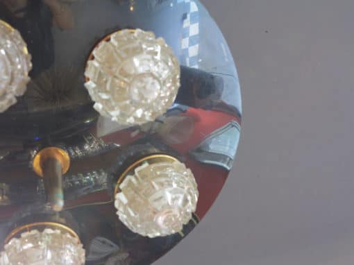 Plafonnier italien style Fontana Arte à 5 boules – Image 4