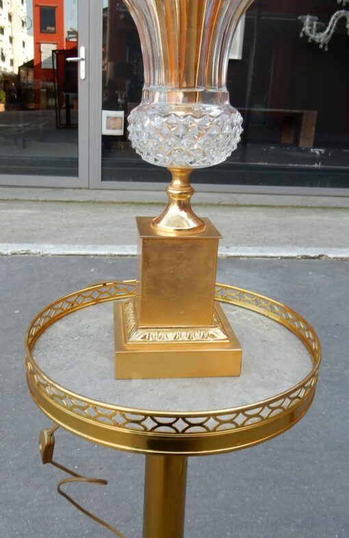 1950-70 ' Pair of Crystal and Bronze Lamp In The Styele Of Maison Charles - Image 4