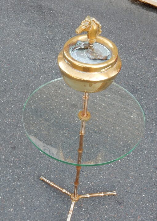 1970 'Ashtray Brass Tripod Maison Bagués at the Head of Horse - Image 6