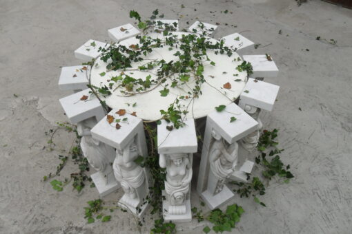 1950/70 'Set of 12 Antique White Marble Statues - Image 6