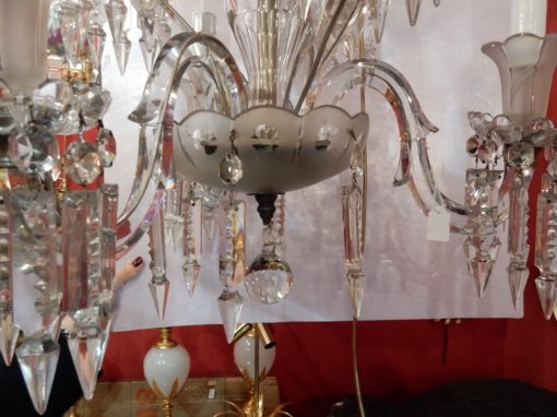 1950' Chandelier Baccarat 6 Arms H 66 x D 65 cm - Image 4