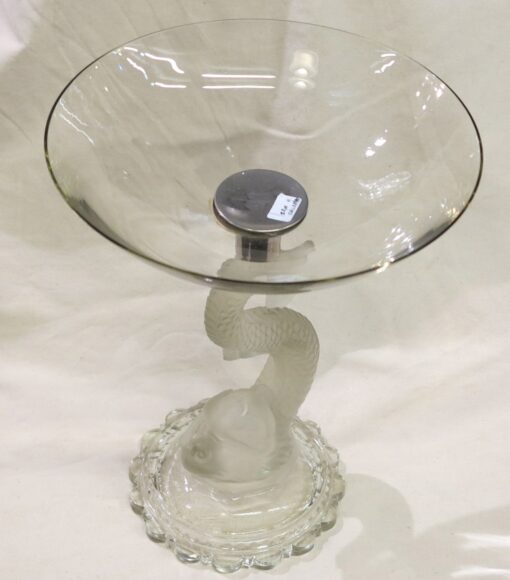 Pair Crystal cup of Baccarat to the Delphin - Image 2