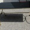 1950/70 Cofee table in gilted bronze with delphins Jacques Adnet top black opaline - Image 8