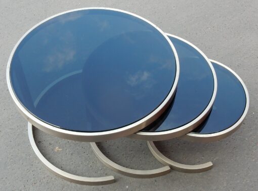 1970/80' Series of Nest of Round Tables - Image 7