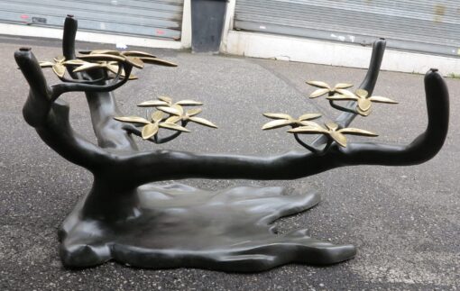 1950/70 Coffee Table in the Bonsai on Golden Bronze Sand Dune and Skated Daro or Duval Brasseur - Image 4