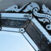 1880' Octagonal Mirror Has Front Wall Napoleon III - Image 5