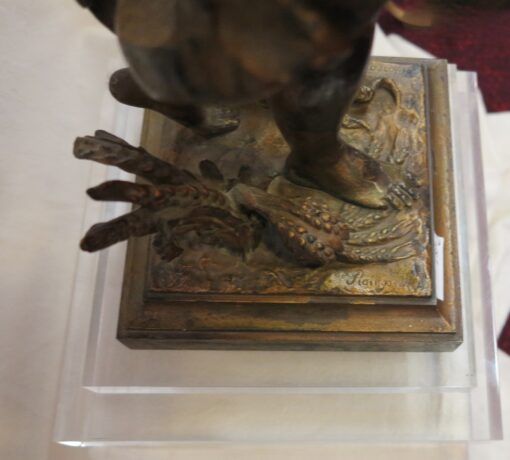 Statue Tans Signed Woman Moreau - Image 3