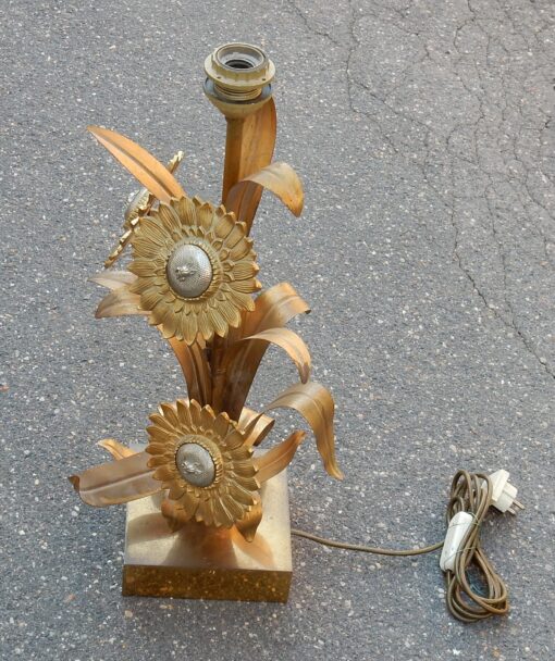 1970' Lampe aux Tournesols Style Maison Jansen – Image 2