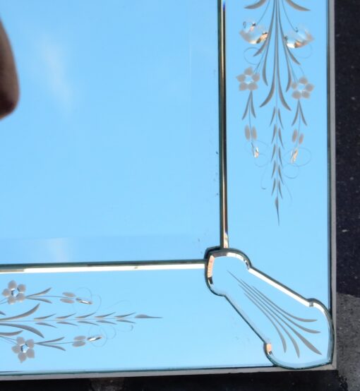 1950/70' Mirror Rectangle Venice  with Arrows Cabochons 83 X 137 - Image 2